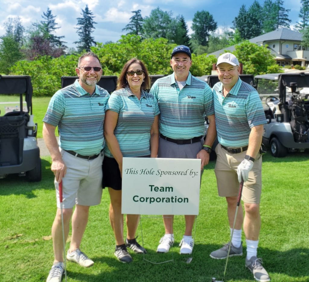 Team Corporation mixed division team at the 32nd Annual EDASC Golf Tournament.