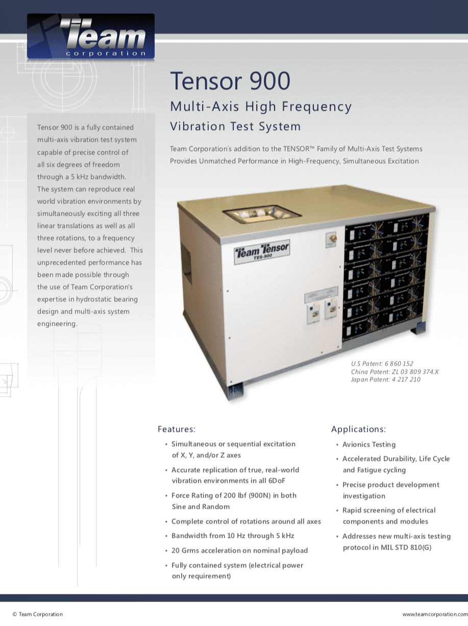 Product Literature - Team Corporation