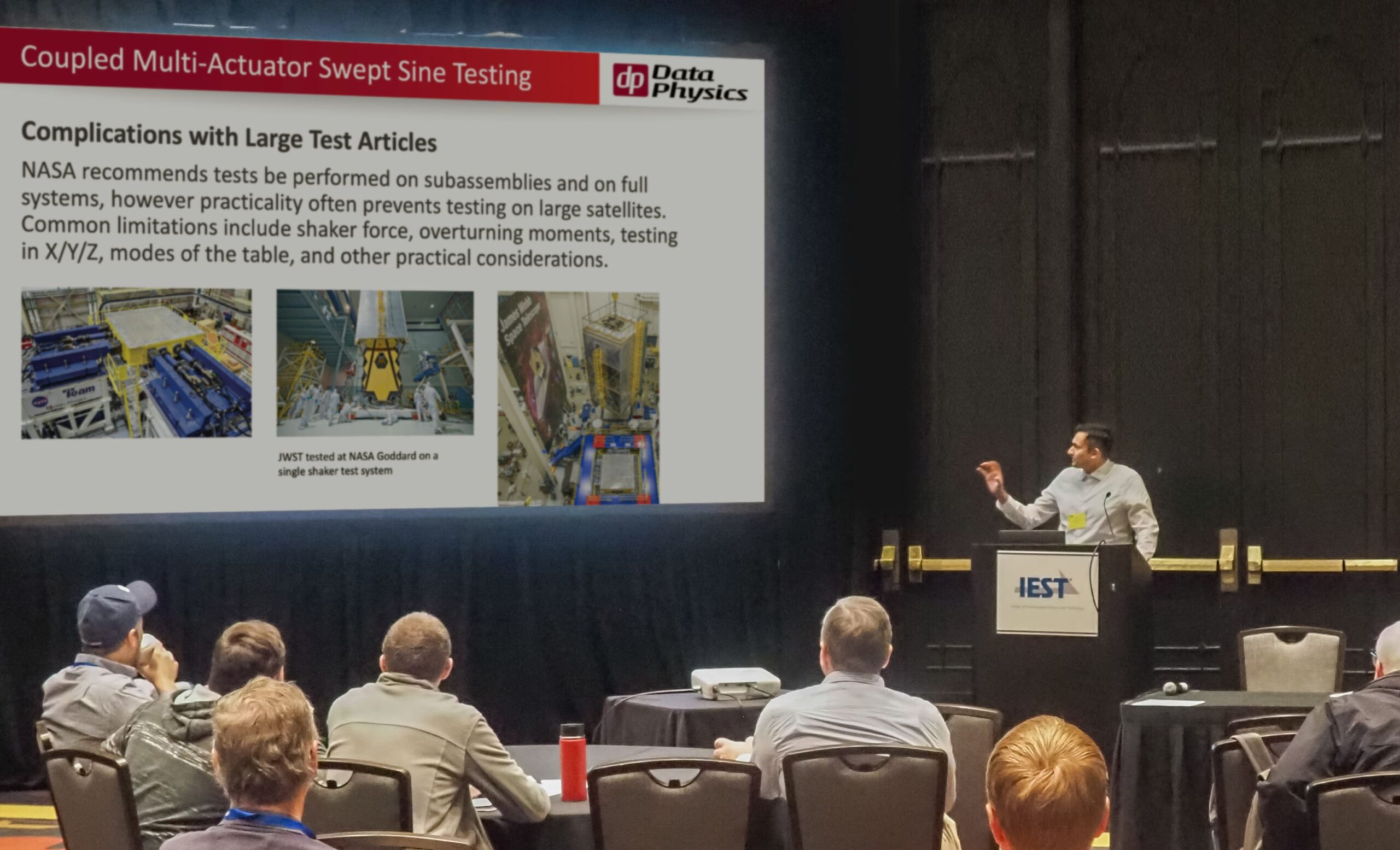 Raman Sridharan of NVT Group partner company, Data Physics Presenting at ESTECH 2024